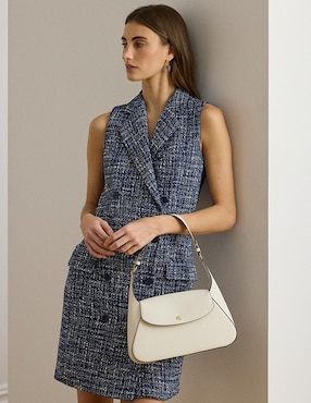 Bolsa shoulder Lauren Ralph Lauren de piel para mujer