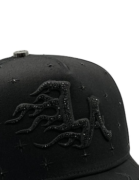 Gorra visera curva snapback casual Big Boss La Flame Black Klan para hombre