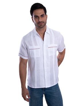 Guayabera manga corta Pineda Covalin para hombre