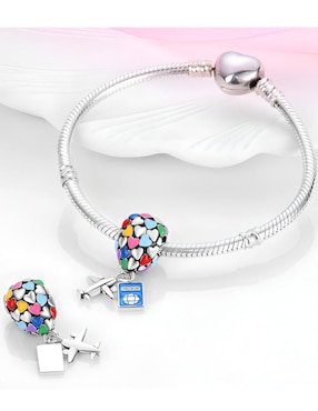 Charm de globo Xtellar de plata P 925