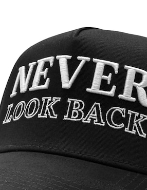 Gorra visera curva snapback casual Lusso Never Look Back para hombre