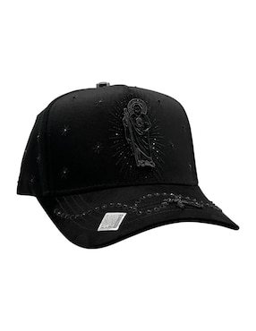 Gorra visera curva snapback casual Big Boss San Judas Crystal para hombre