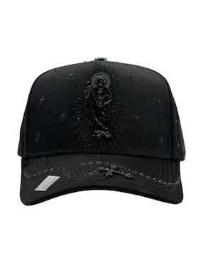Gorra visera curva snapback casual Big Boss San Judas Crystal para hombre