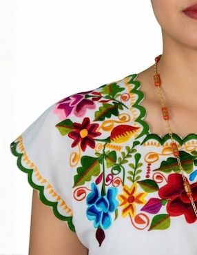 Vestido a la rodilla casual Teya Artesanal para mujer
