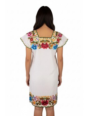 Vestido a la rodilla casual Teya Artesanal para mujer