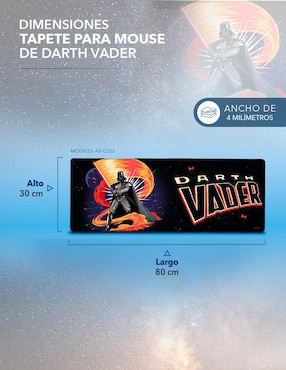 Mouse pad gamer Gairet con antideslizante