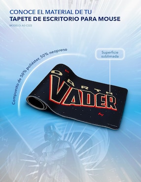 Mouse pad gamer Gairet con antideslizante