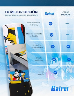 Mouse pad gamer Gairet con antideslizante
