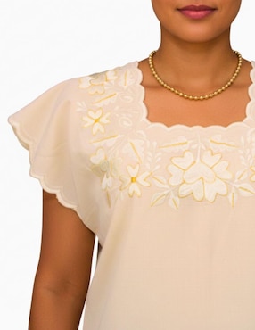 Vestido a la rodilla casual Teya Artesanal para mujer