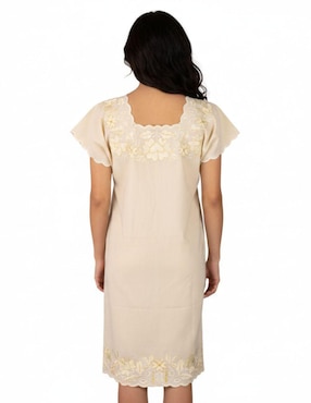 Vestido a la rodilla casual Teya Artesanal para mujer