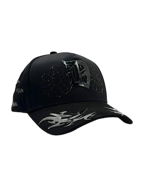 Gorra visera curva snapback casual Innedit Genesis Black para hombre