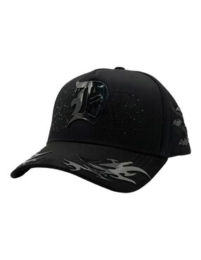 Gorra visera curva snapback casual Innedit Genesis Black para hombre