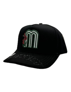 Gorra visera curva snapback casual Big Boss México Rosas para hombre