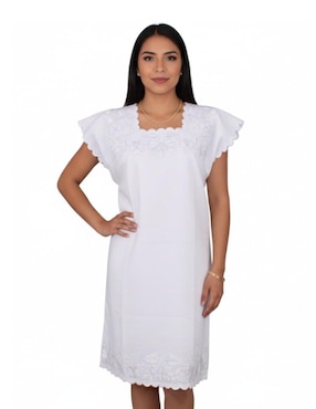 Vestido a la rodilla casual Teya Artesanal para mujer