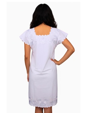 Vestido a la rodilla casual Teya Artesanal para mujer