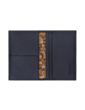 Tarjetero Pineda Covalin de piel Mariposa Monarca para hombre