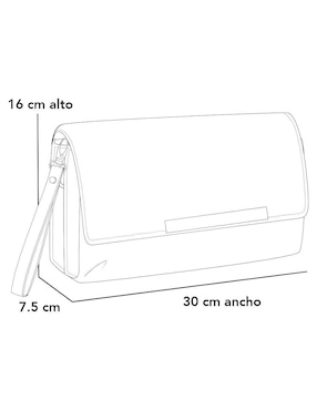 Bolsa clutch Prada de piel para mujer