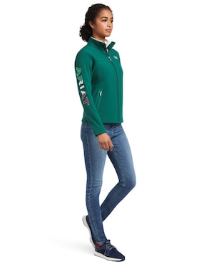 Chamarra rompevientos Ariat impermeable para mujer