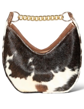 Bolsa hobo Cordova Fortune Cow Black de piel para mujer