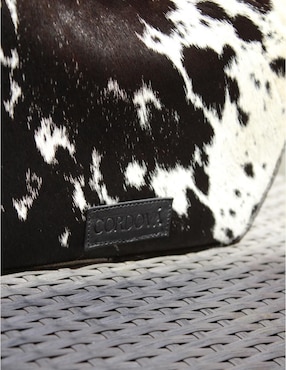 Bolsa hobo Cordova Fortune Cow Black de piel para mujer