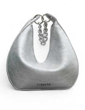 Bolsa hobo Cordova Fortune Silver de piel para mujer