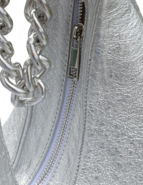 Bolsa hobo Cordova Fortune Silver de piel para mujer