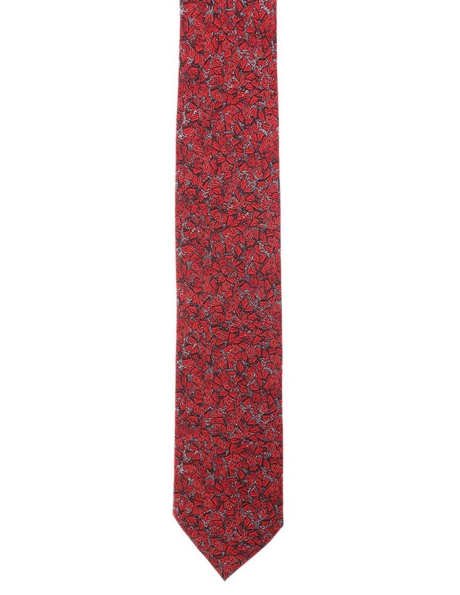 Corbata regular de seda gráfico para hombre 2