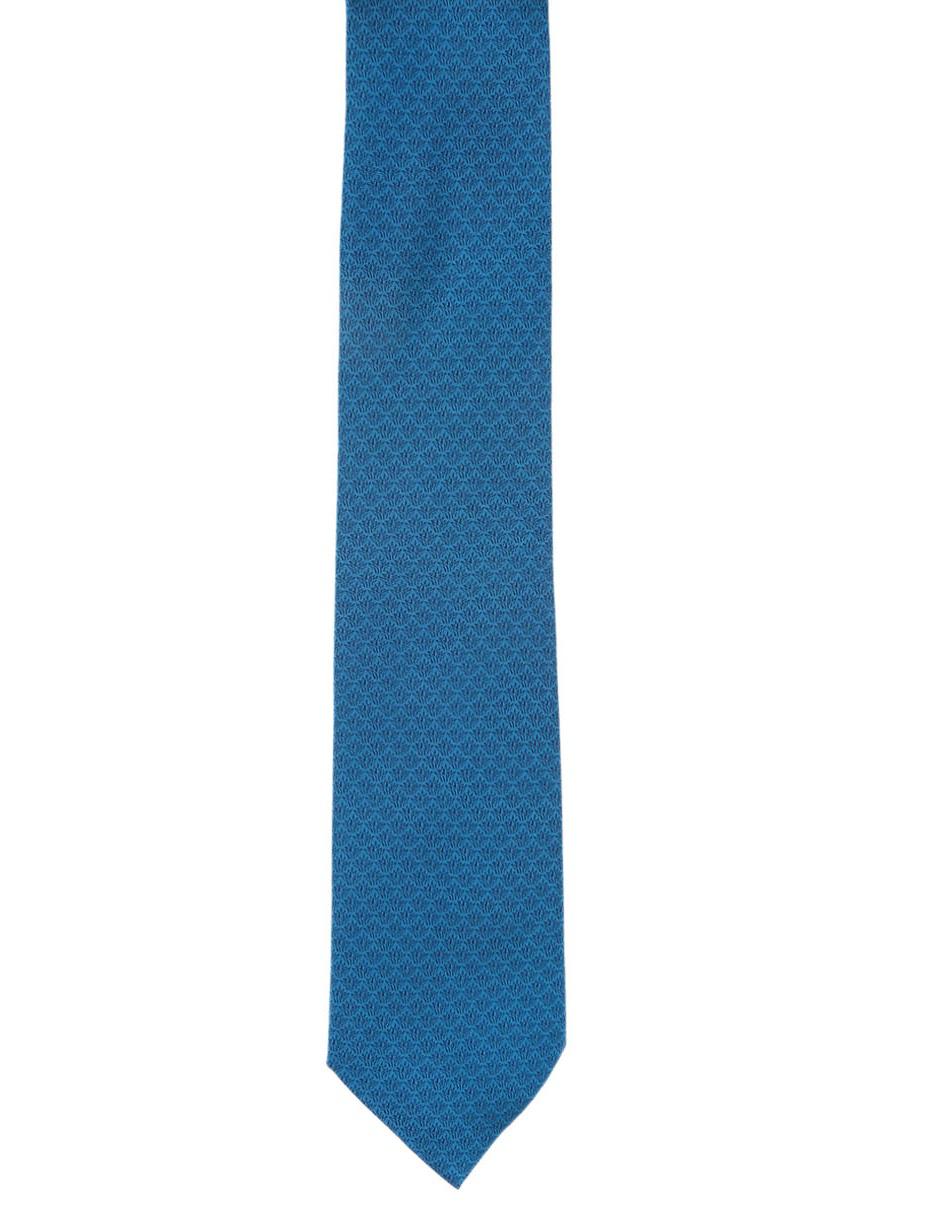 Corbata Campo de Agaves regular seda índigo 2