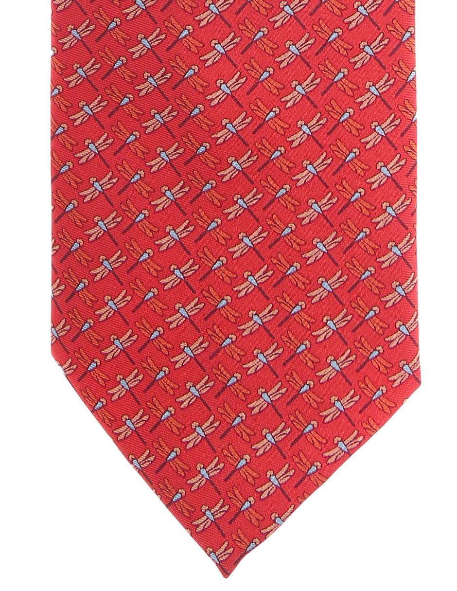 Corbata regular de seda gráfico para hombre