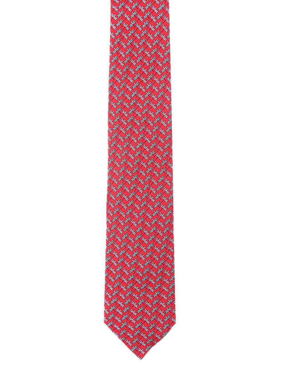 Corbata regular de seda gráfico para hombre 2