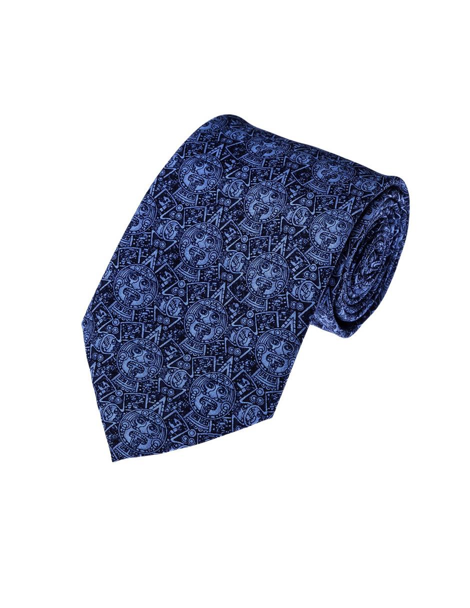 Corbata regular de seda gráfico para hombre