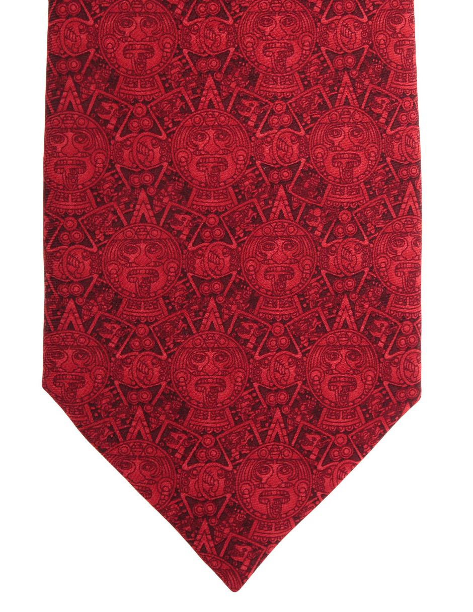 Corbata regular de seda gráfico para hombre