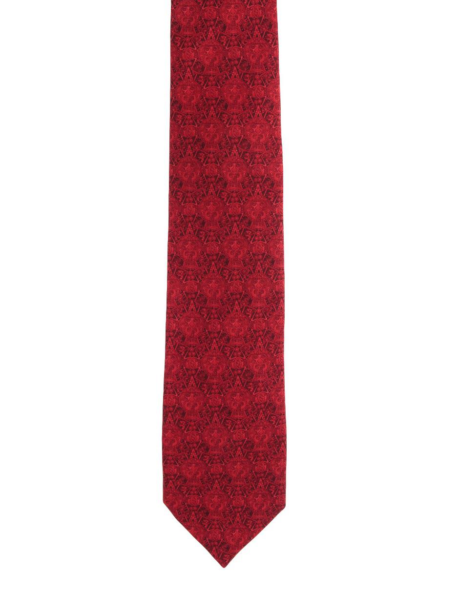 Corbata regular de seda gráfico para hombre 2