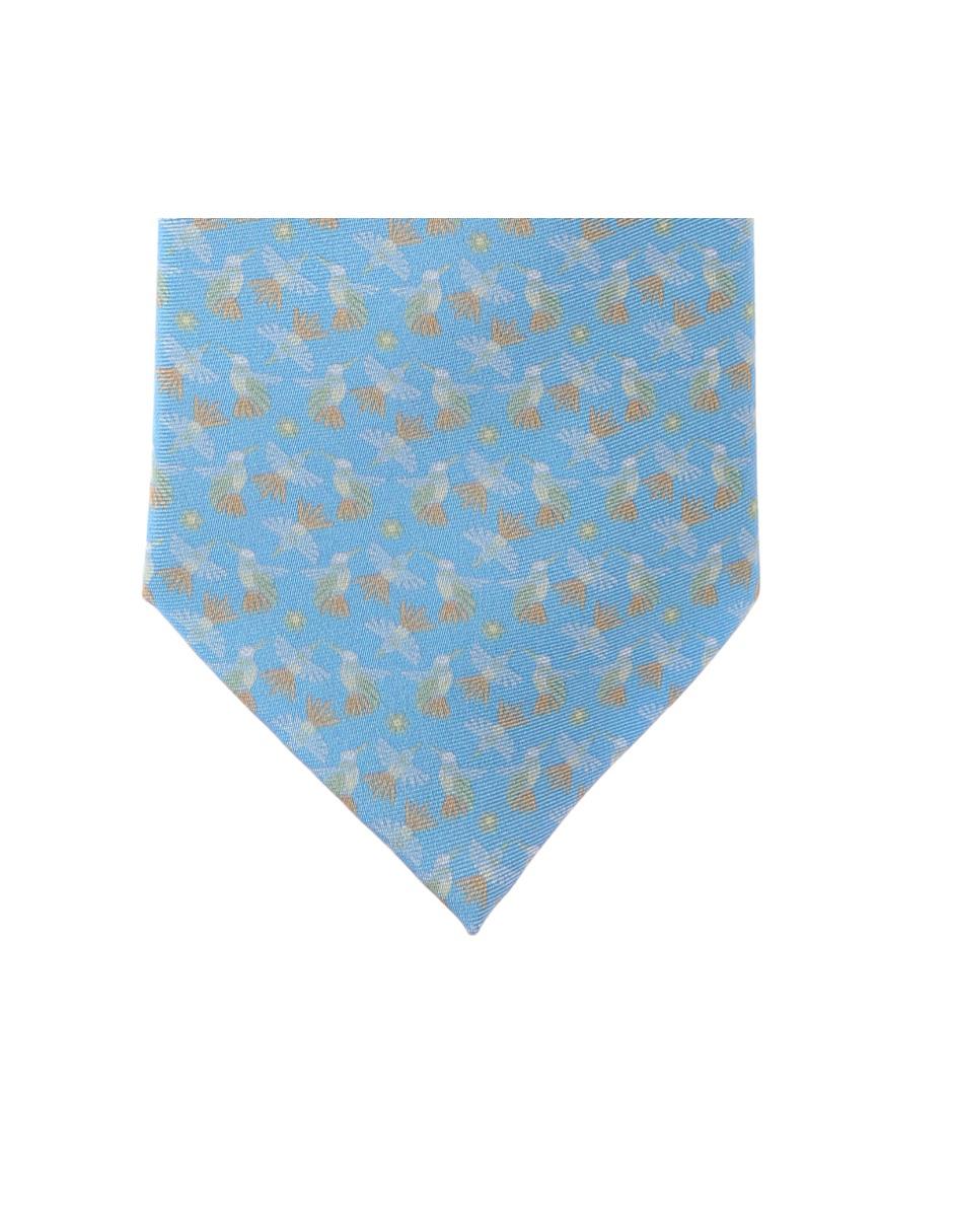 Corbata regular de seda gráfico para hombre