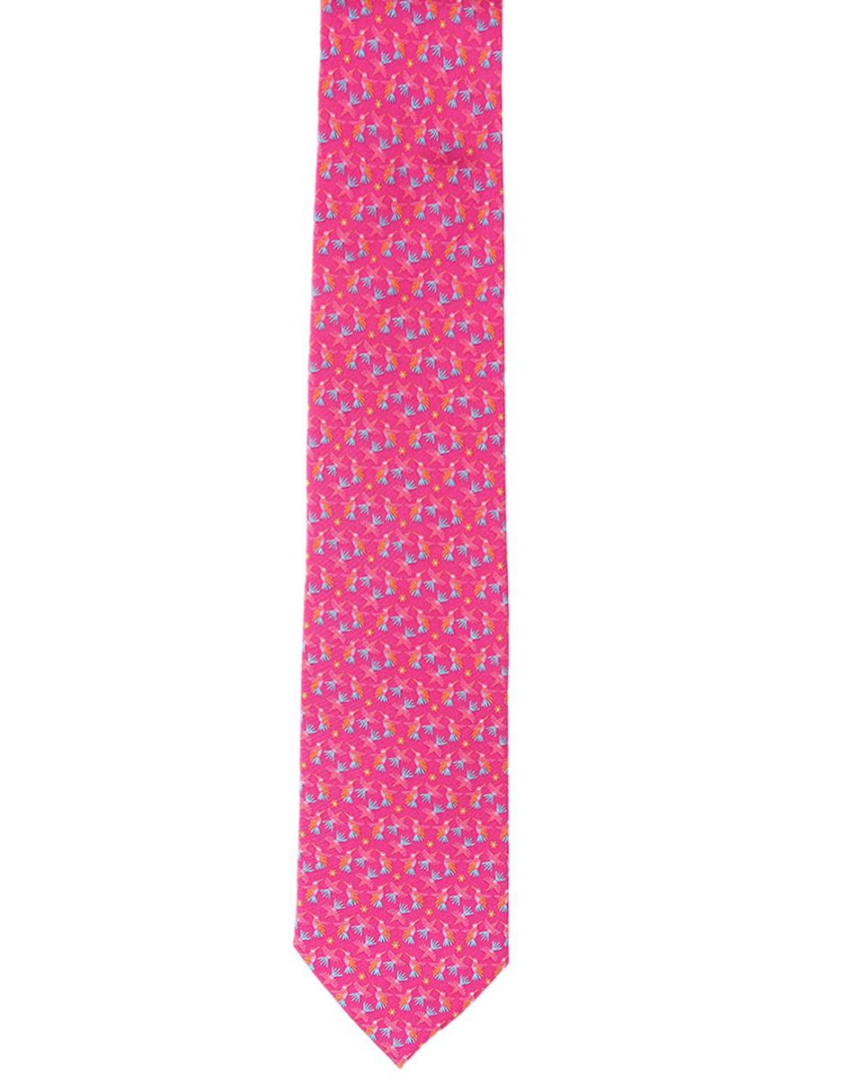 Corbata regular de seda gráfico para hombre 2