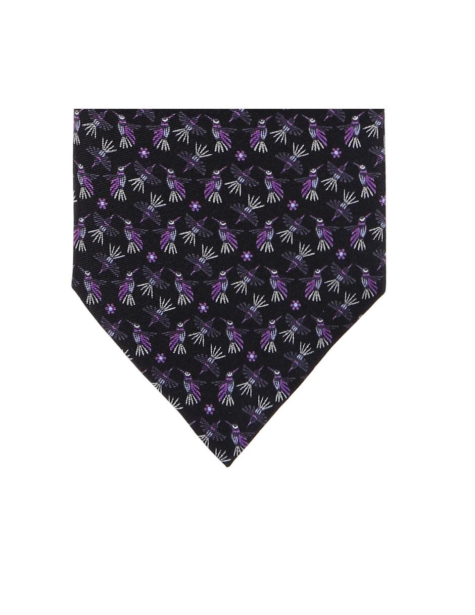 Corbata regular de seda gráfico para hombre