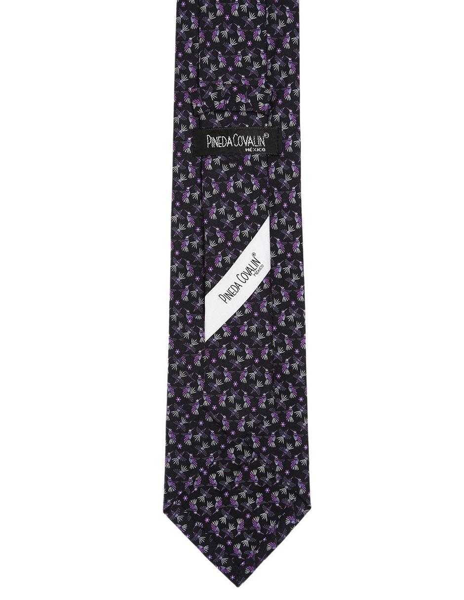 Corbata regular de seda gráfico para hombre 3