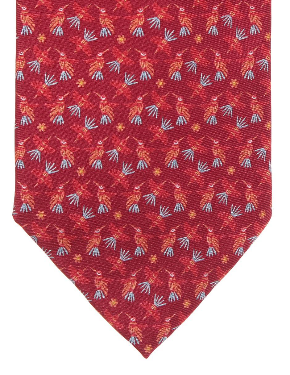 Corbata regular de seda gráfico para hombre