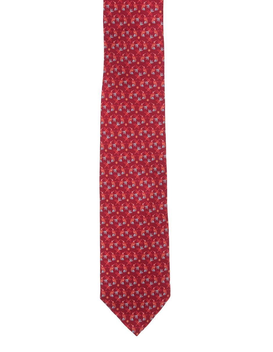 Corbata regular de seda gráfico para hombre 2