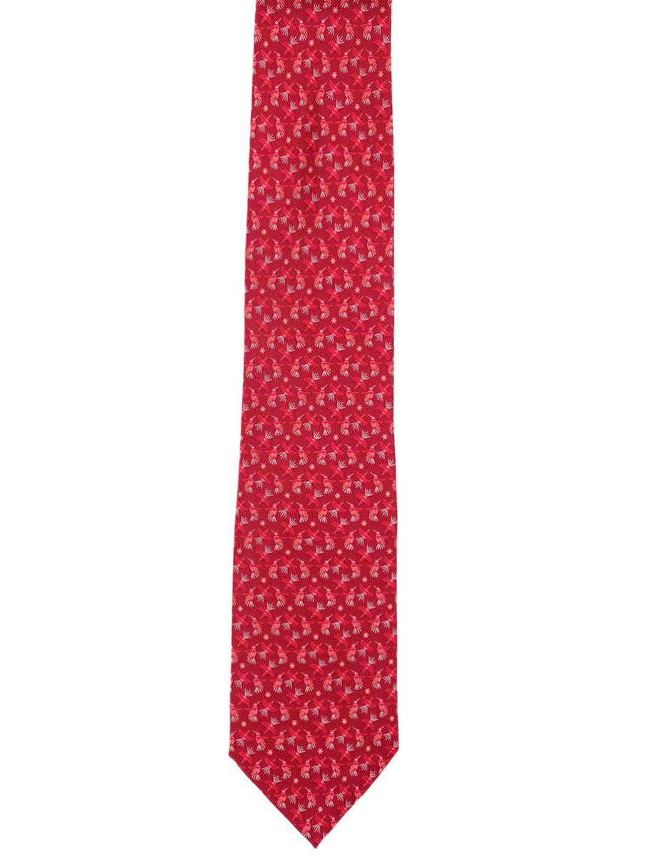 Corbata regular de seda gráfico para hombre 2
