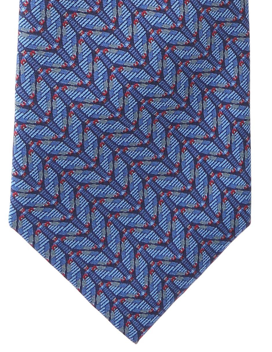 Corbata regular de seda gráfico para hombre