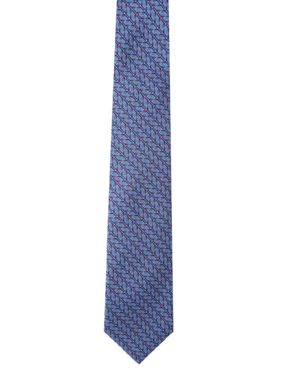 Corbata regular de seda gráfico para hombre 2