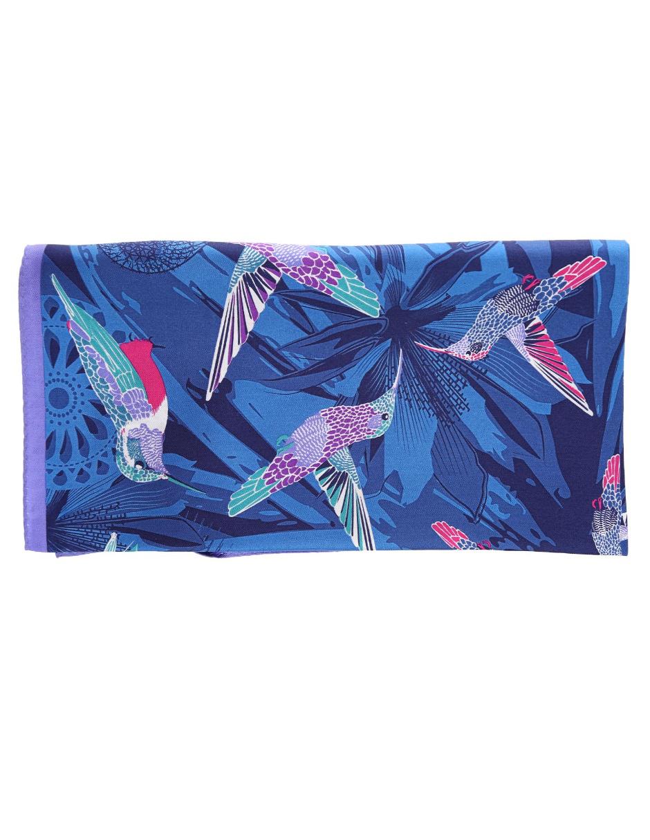 Pañuelo Colibrí Mensajero del Amor azul marino 2