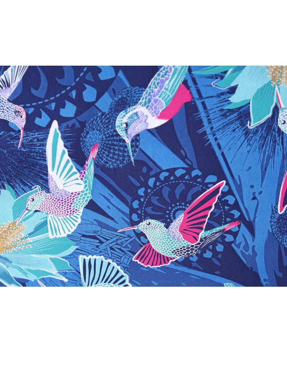 Pañuelo Colibrí Mensajero del Amor azul marino 3