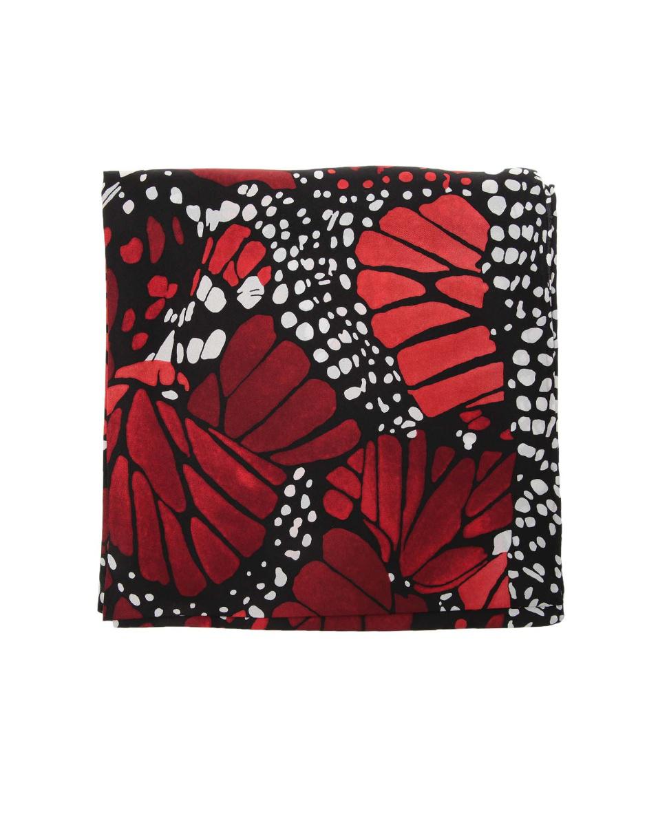 Mascada Mariposa Monarca rojo brillante 2