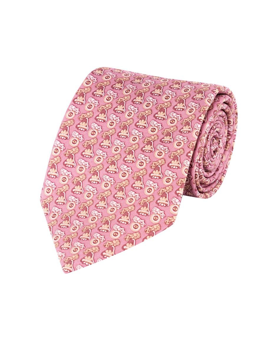Corbata seda rosa