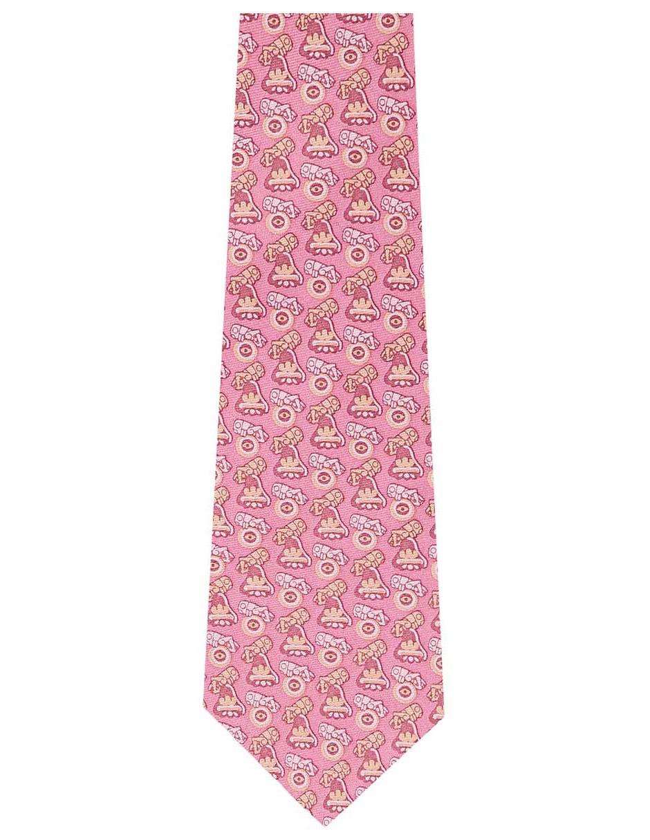 Corbata seda rosa 2