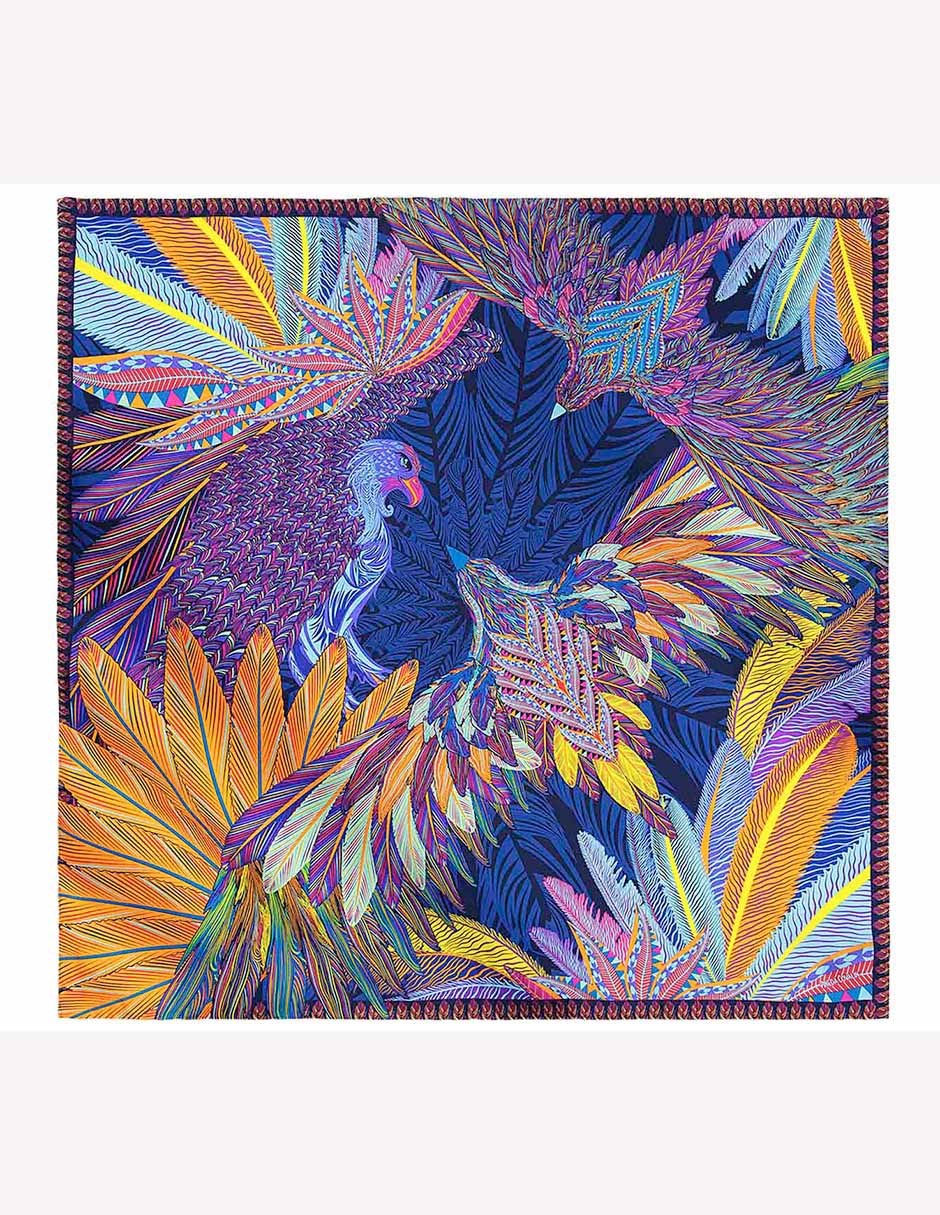 Mascada con estampado gráfico