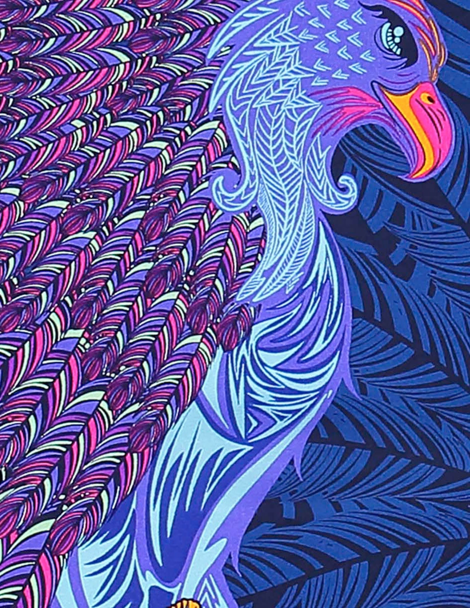 Mascada con estampado gráfico 2