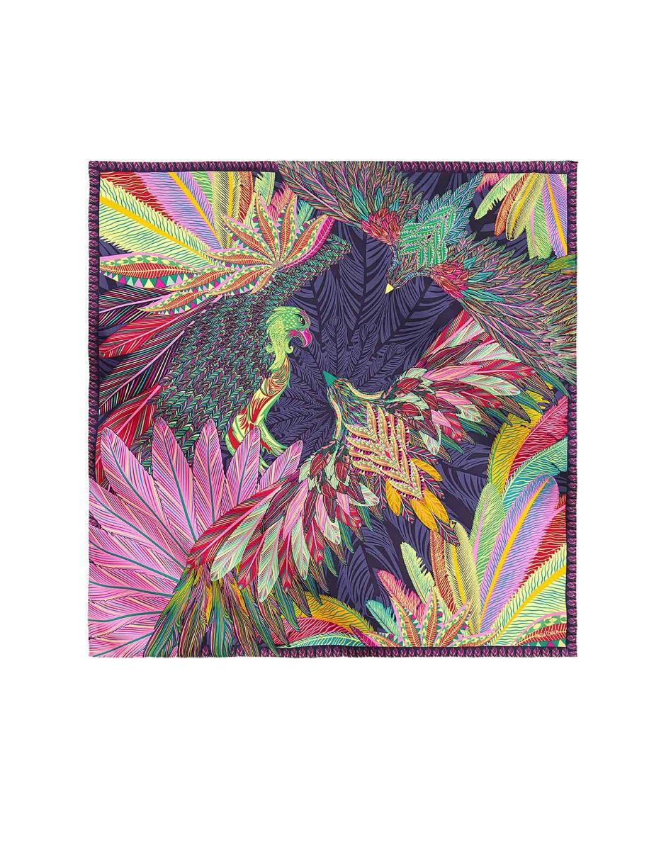Mascada Águila de Oro Mexicano seda gris